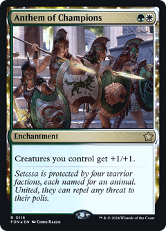 Anthem of Champions [Foundations Prerelease Promos]-1