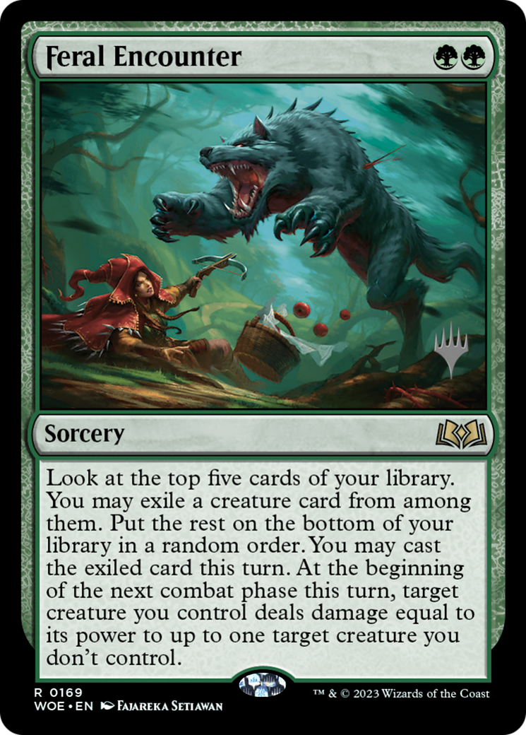 Feral Encounter (Promo Pack) [Wilds of Eldraine Promos]-1