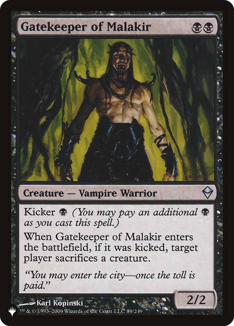 Gatekeeper of Malakir [The List]-1