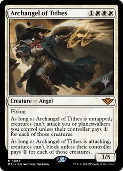 Archangel of Tithes (Promo Pack) [Outlaws of Thunder Junction Promos]-1