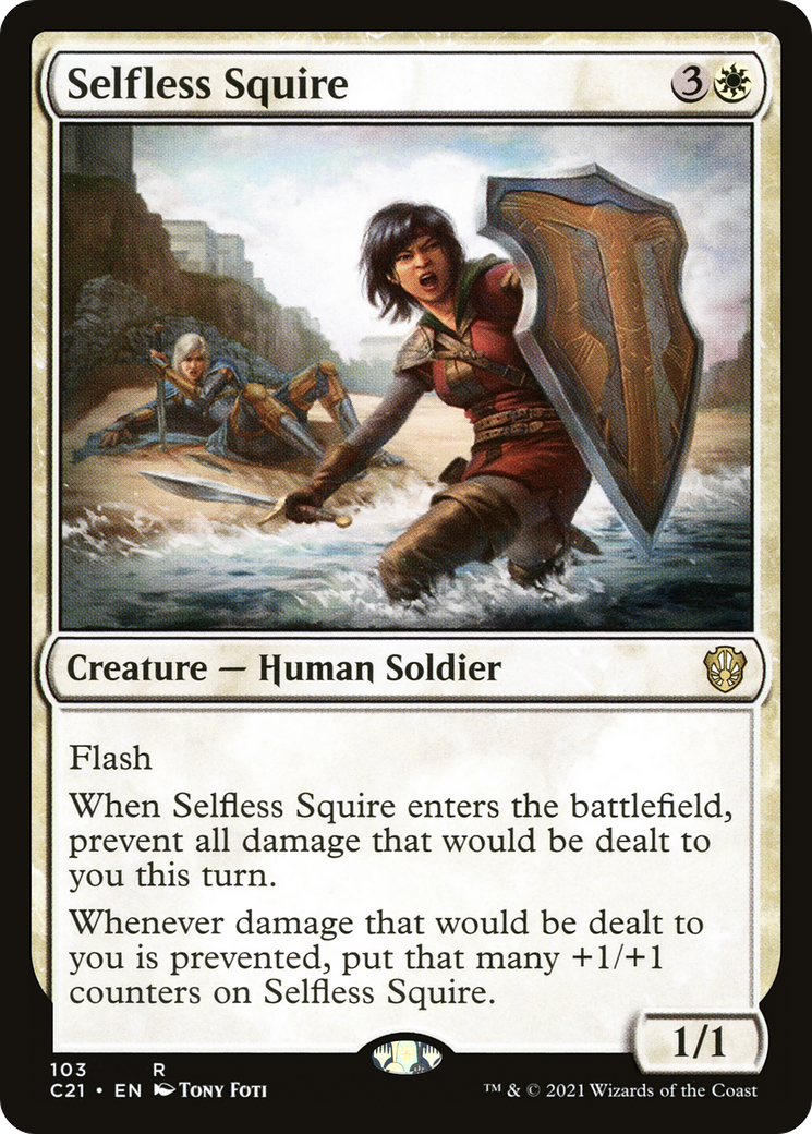 Selfless Squire [Commander 2021]-1