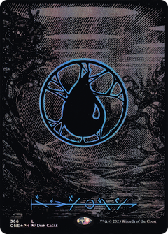 Island (366) (Oil Slick Raised Foil) [Phyrexia: All Will Be One]-1