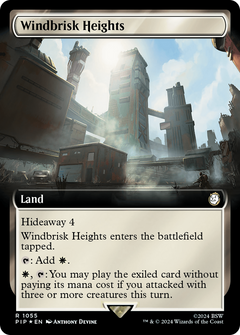 Windbrisk Heights (Extended Art) (Surge Foil) (PIP-1055) - Fallout: (Extended Art) Foil-1