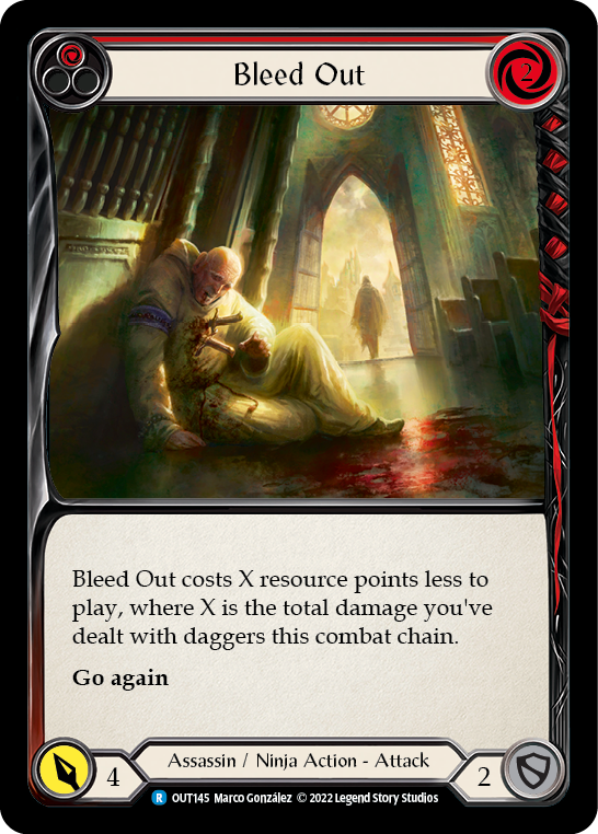 Bleed Out (Red) [OUT145] (Outsiders)  Rainbow Foil-2