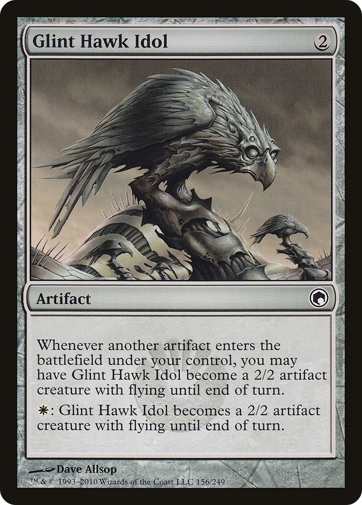 Glint Hawk Idol [Scars of Mirrodin]-1