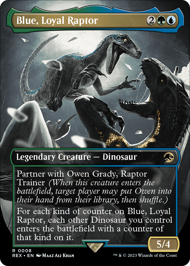 Blue, Loyal Raptor (Borderless) [Jurassic World Collection]-1