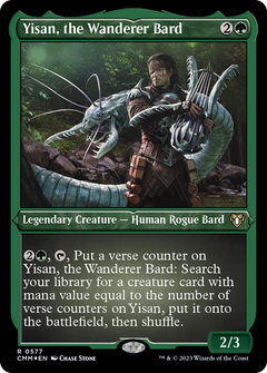 Yisan, the Wanderer Bard (CMM-577) - Commander Masters Etched Foil-1