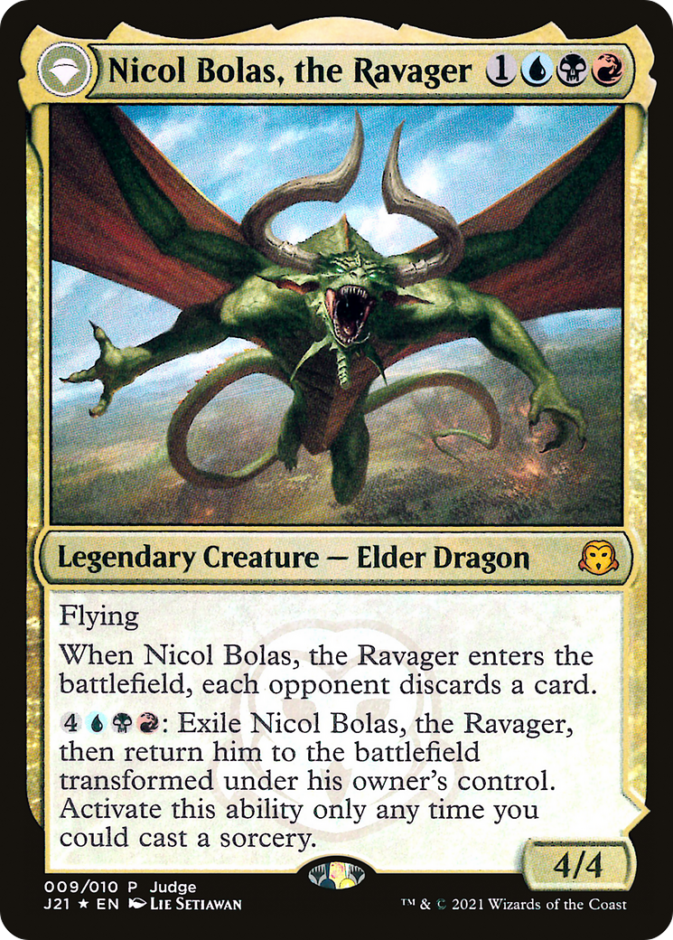 Nicol Bolas, the Ravager // Nicol Bolas, the Arisen [Judge Gift Cards 2021]-3
