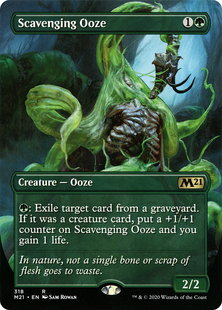 Scavenging Ooze (Borderless Alternate Art) [Core Set 2021]-1