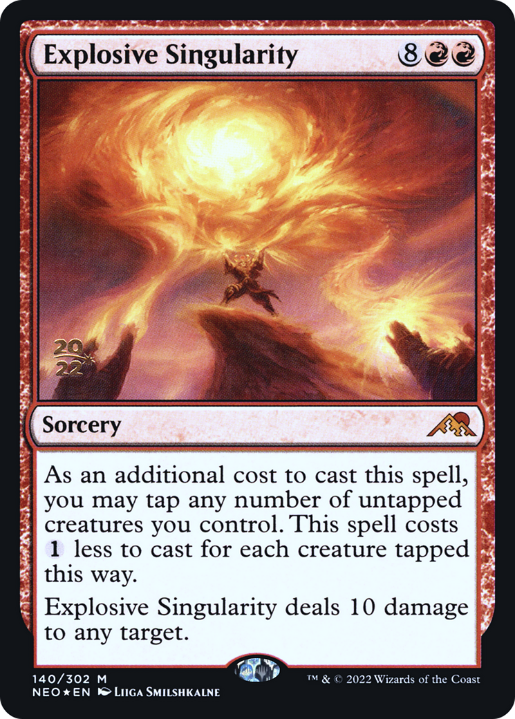 Explosive Singularity [Kamigawa: Neon Dynasty Prerelease Promos]-1