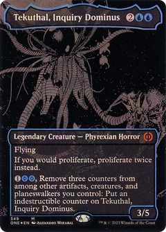 Tekuthal, Inquiry Dominus (Oil Slick Raised Foil) [Phyrexia: All Will Be One]-1