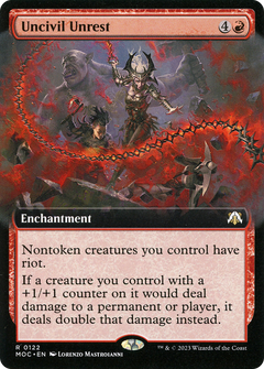 Uncivil Unrest (Extended Art) (MOC-122) - March of the Machine Commander: (Extended Art) Foil-1