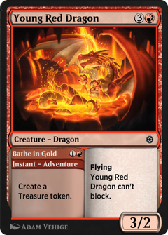 Young Red Dragon // Bathe in Gold (HBG-197) - Alchemy Horizons: Baldur's Gate-1