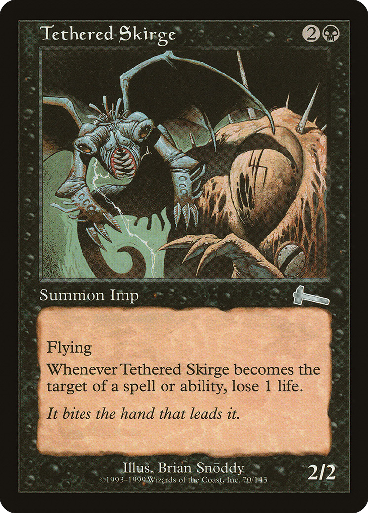 Tethered Skirge [Urza's Legacy]-1