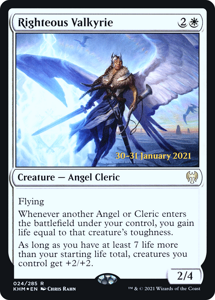 Righteous Valkyrie [Kaldheim Prerelease Promos]-1
