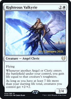 Righteous Valkyrie [Kaldheim Prerelease Promos]-1