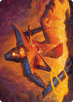 Molten Gatekeeper Art Card (Gold-Stamped Signature) [Modern Horizons 3 Art Series]-1