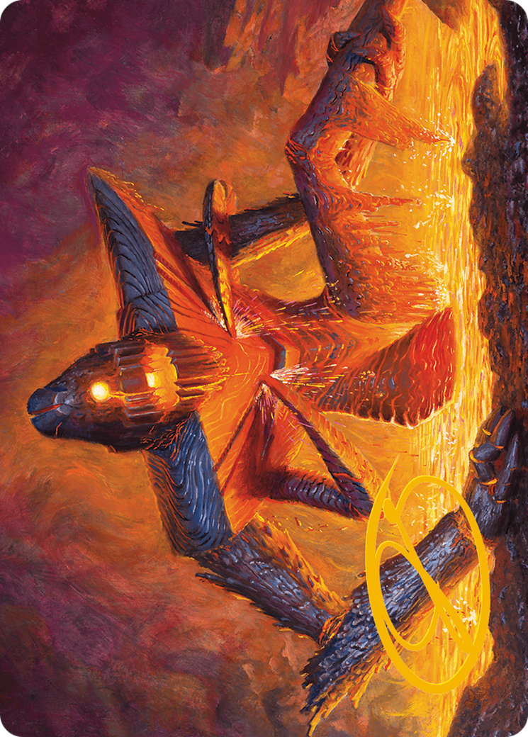 Molten Gatekeeper Art Card (Gold-Stamped Signature) [Modern Horizons 3 Art Series]-1