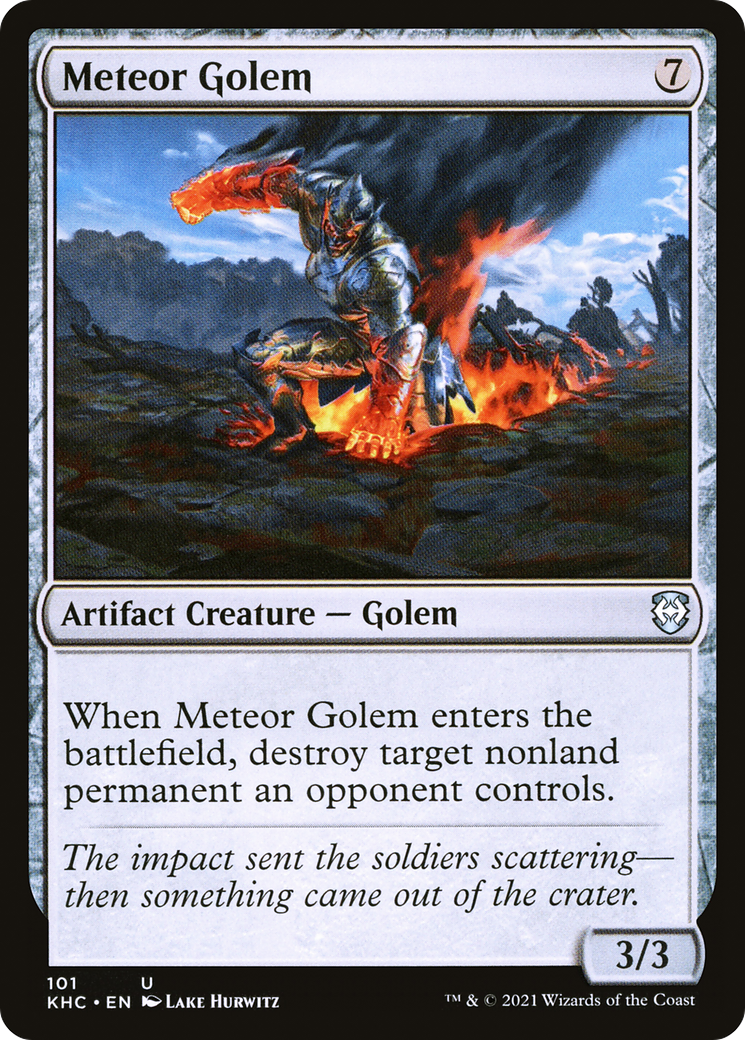 Meteor Golem [Kaldheim Commander]-1