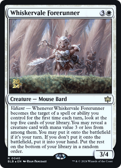 Whiskervale Forerunner (PRE-040) - Bloomburrow Promos Foil-1
