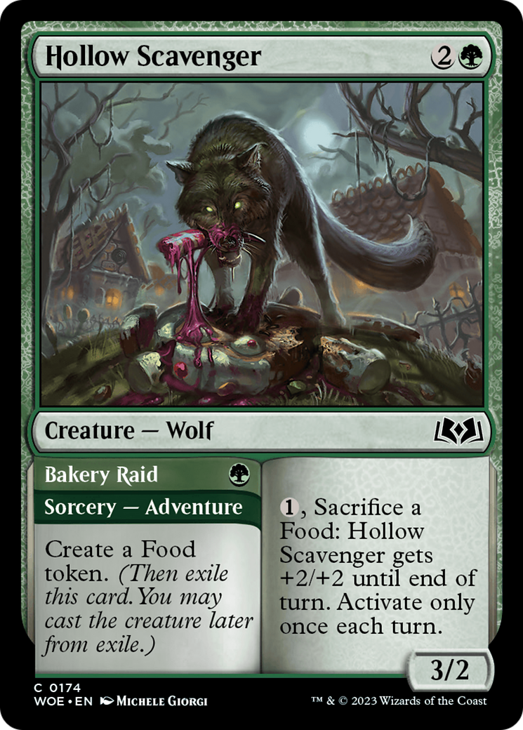 Hollow Scavenger // Bakery Raid [Wilds of Eldraine]-1