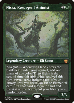 Nissa, Resurgent Animist (MAT-122) - March of the Machine: The Aftermath Etched Foil-1