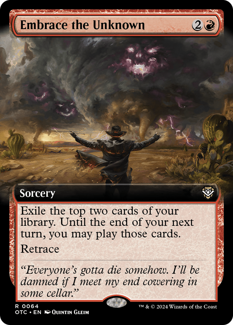 Embrace the Unknown (Extended Art) [Outlaws of Thunder Junction Commander]-1