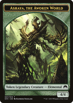 Ashaya, the Awoken World Token [Magic Origins Tokens]-1