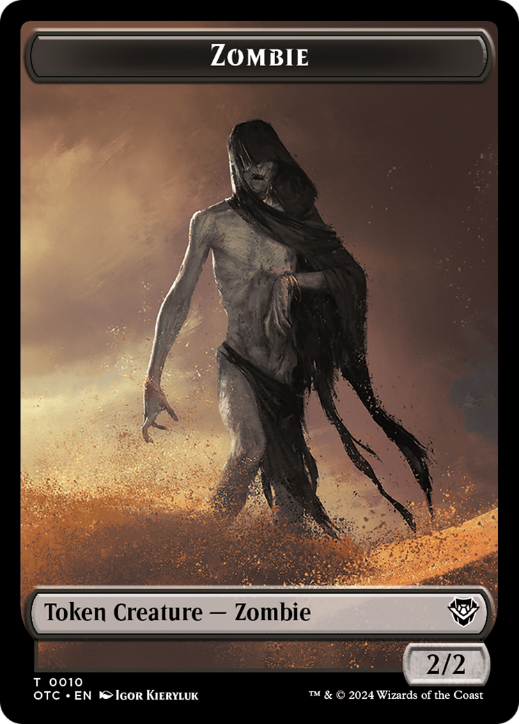 Zombie (TOTC-010) - Outlaws of Thunder Junction Commander Tokens-1