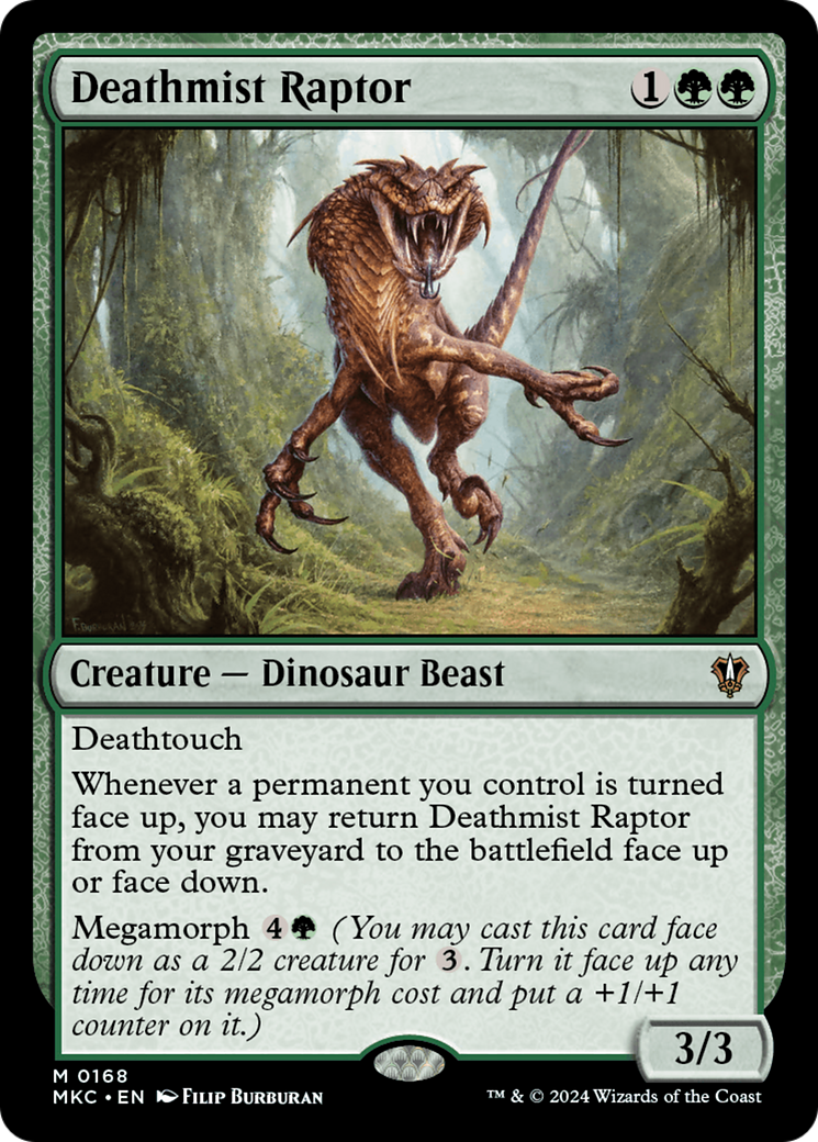 Deathmist Raptor [Murders at Karlov Manor Commander]-1