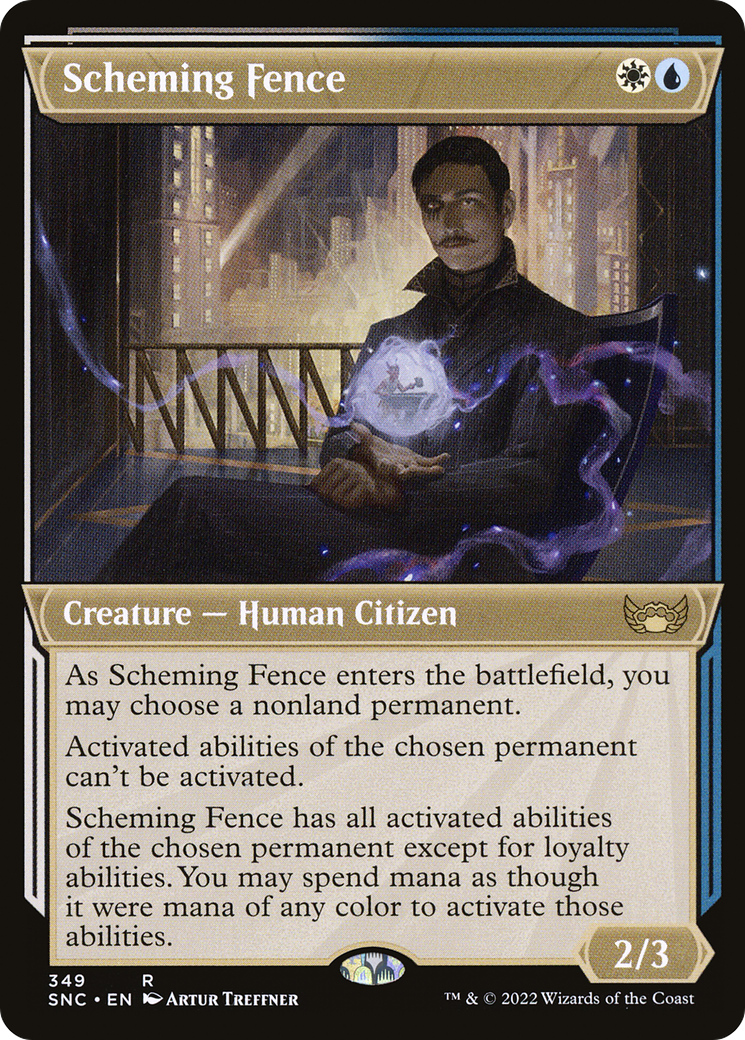 Scheming Fence (Showcase Art Deco) [Streets of New Capenna]-1