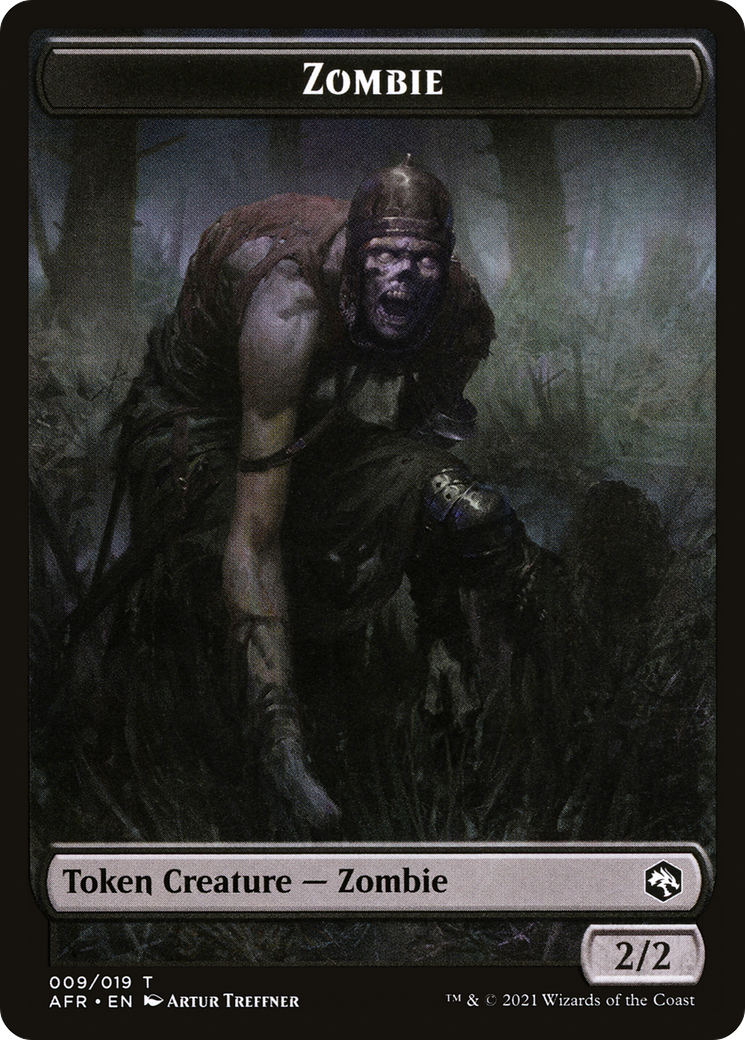 Zombie Token (AFR-009) - Adventures in the Forgotten Realms Tokens Foil-1