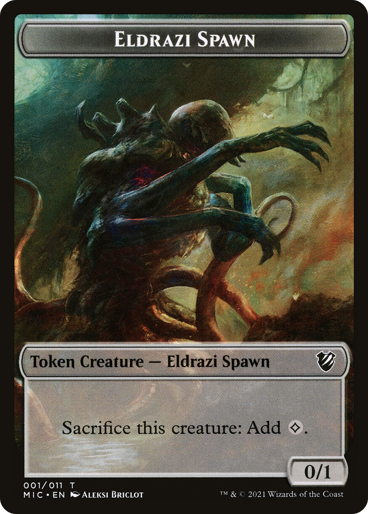 Eldrazi Spawn (TMIC-001) - Midnight Hunt Commander Tokens-1