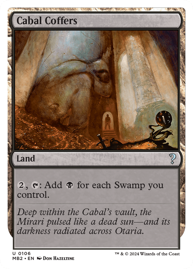 Cabal Coffers (White Border) [Mystery Booster 2]-1