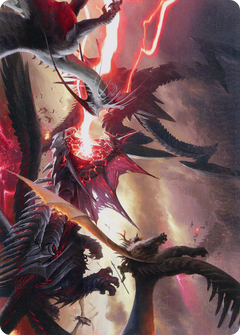 Invasion of Tarkir // Invasion of Tarkir (AMOM-034) - March of the Machine Art Series (Borderless) Foil-1