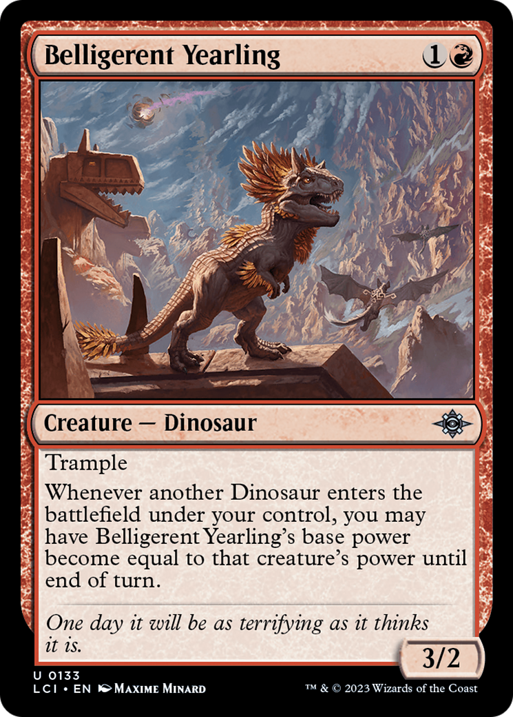 Belligerent Yearling [The Lost Caverns of Ixalan]-1