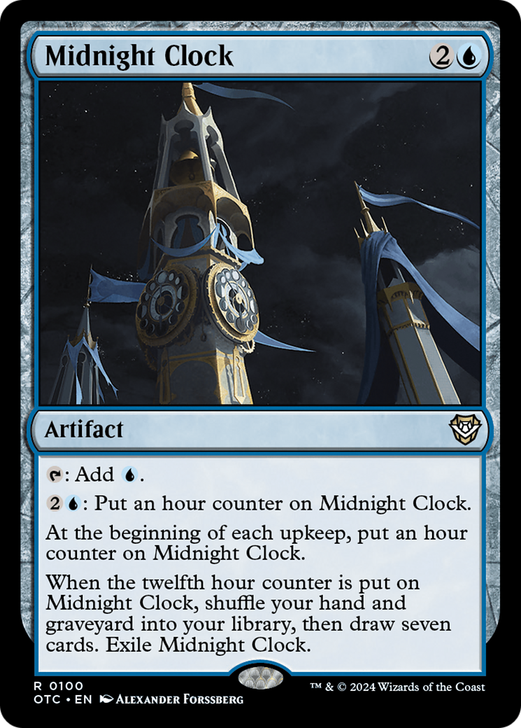 Midnight Clock [Outlaws of Thunder Junction Commander]-1