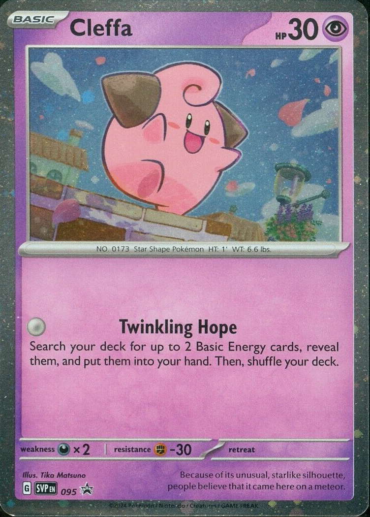 Cleffa (095) (Cosmos Foil) [Scarlet & Violet: Black Star Promos]-1