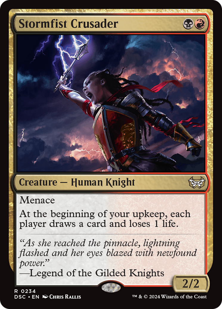 Stormfist Crusader [Duskmourn: House of Horror Commander]-1