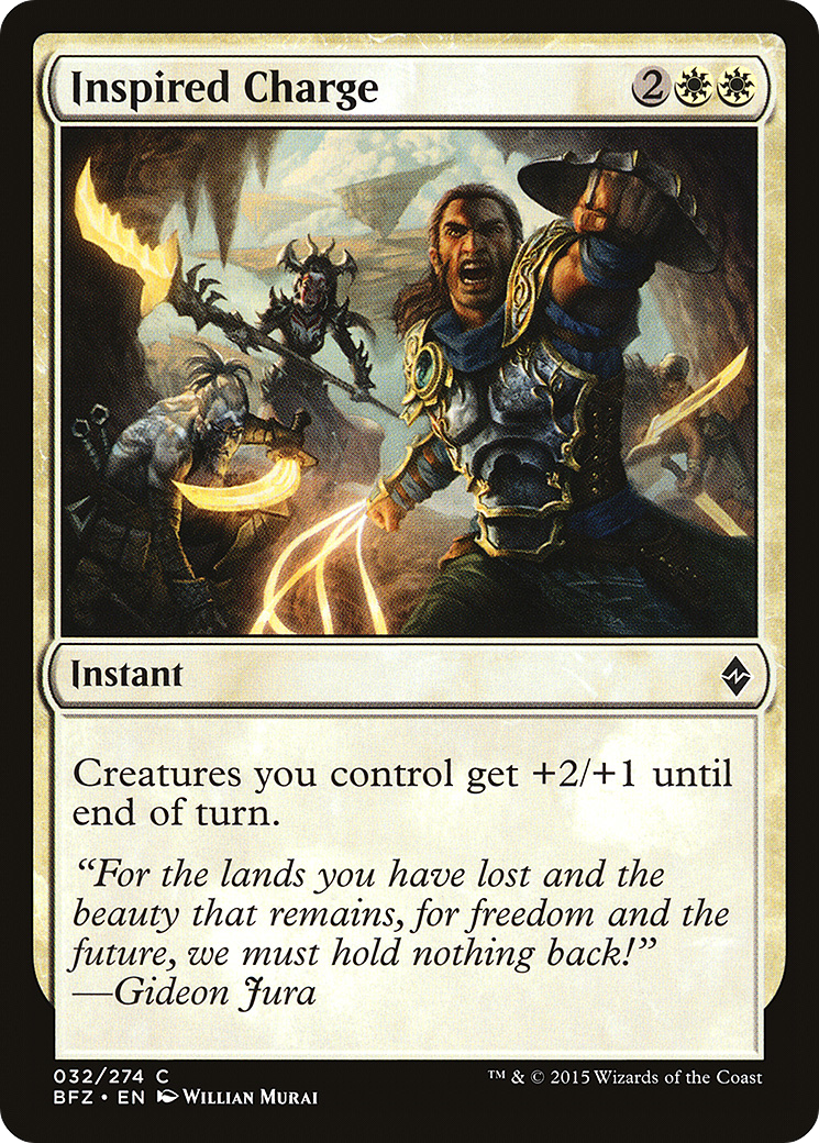 Inspired Charge [Battle for Zendikar]-1