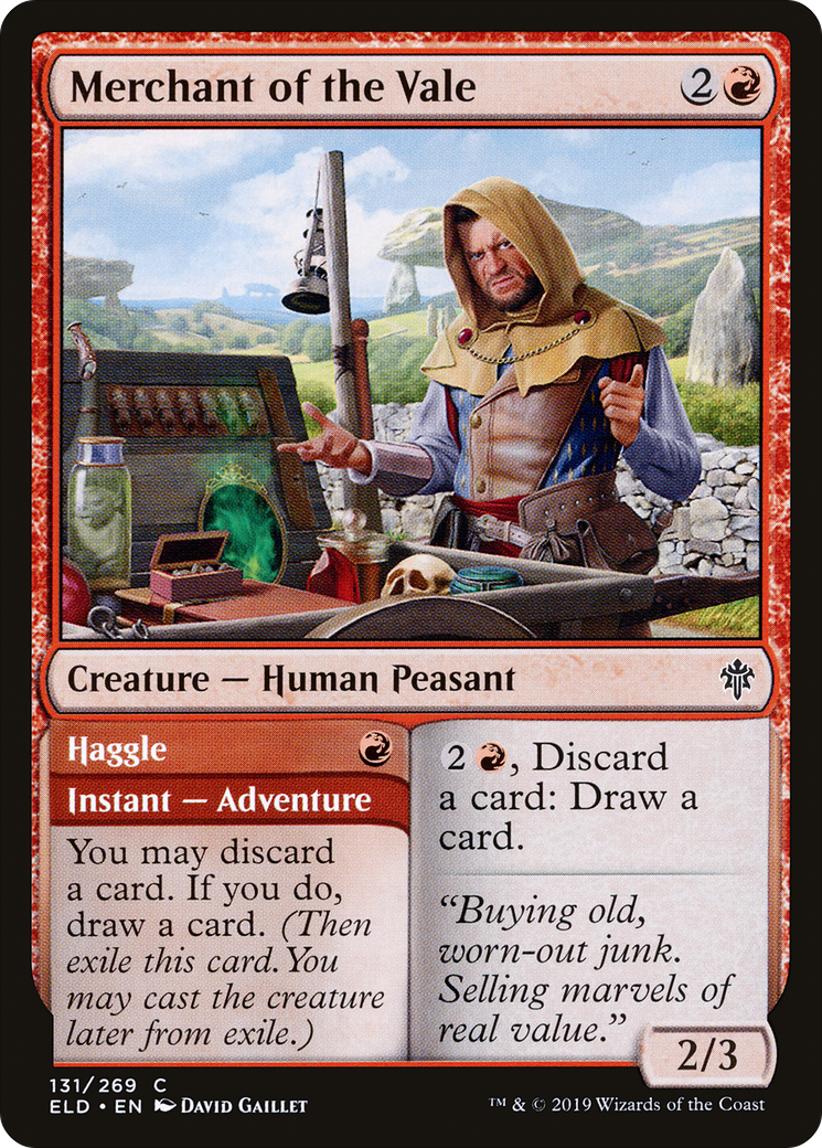 Merchant of the Vale // Haggle [Throne of Eldraine]-1