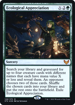 Ecological Appreciation [Strixhaven: School of Mages Prerelease Promos]-1