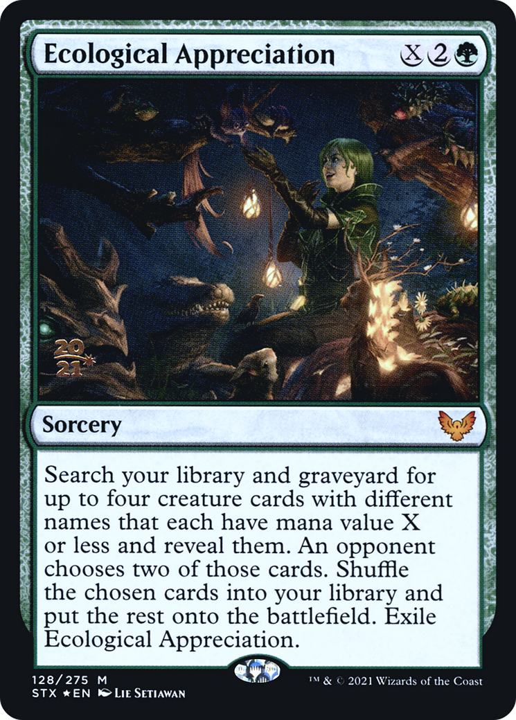 Ecological Appreciation [Strixhaven: School of Mages Prerelease Promos]-1
