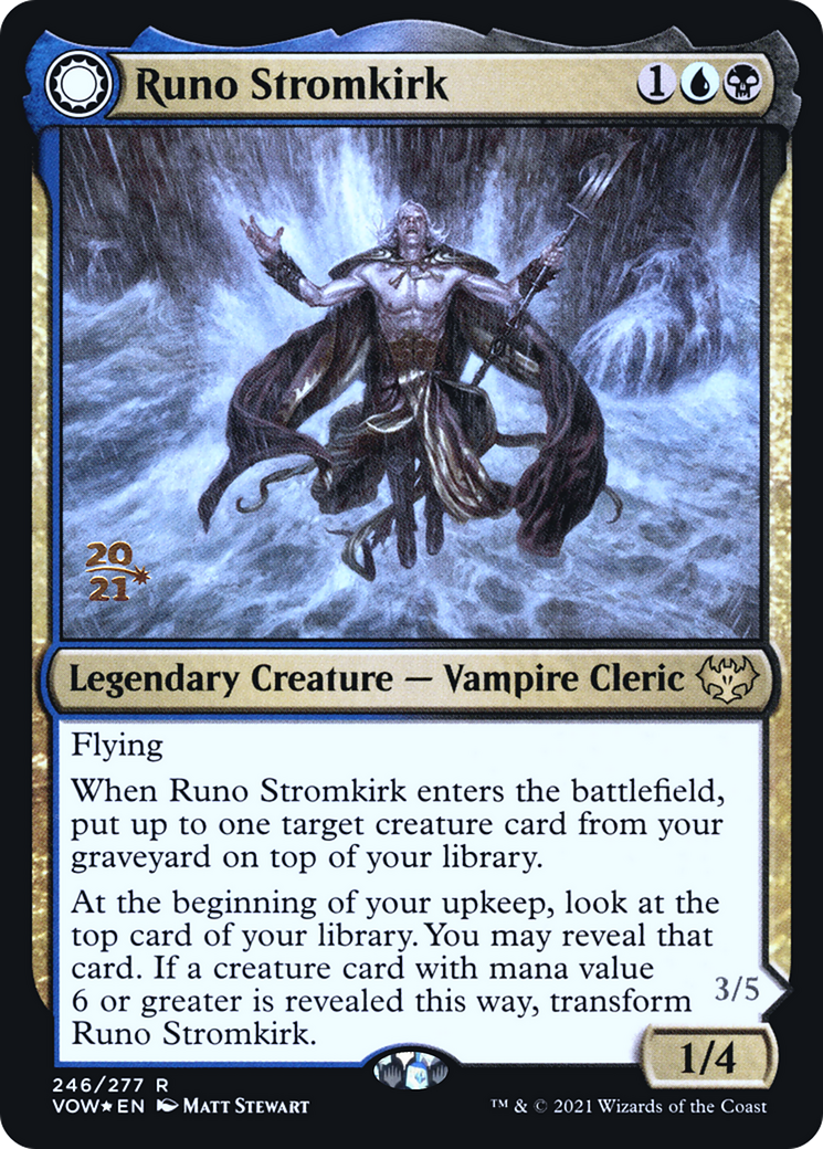 Runo Stromkirk // Krothuss, Lord of the Deep [Innistrad: Crimson Vow Prerelease Promos]-4