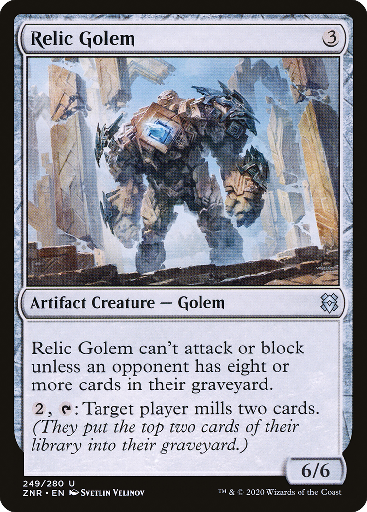 Relic Golem [Zendikar Rising]-1