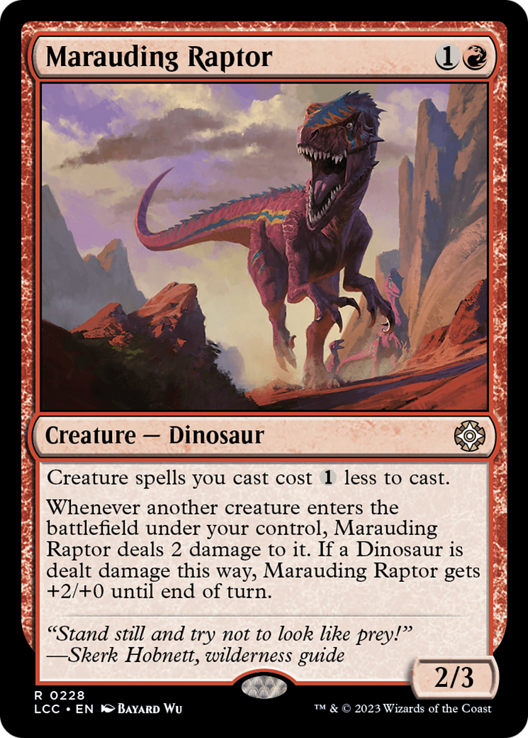 Marauding Raptor [The Lost Caverns of Ixalan Commander]-1