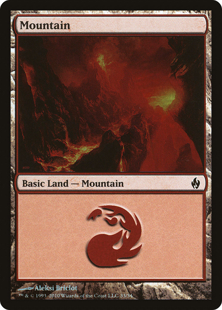 Mountain (33) [Premium Deck Series: Fire and Lightning]-1