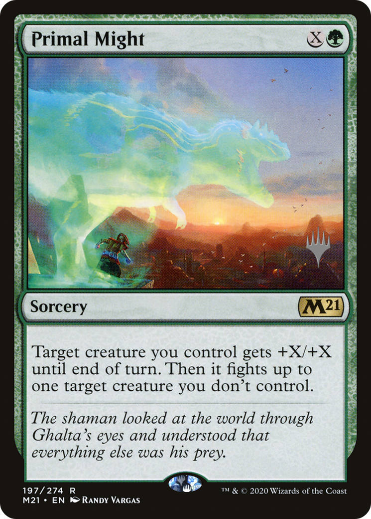 Primal Might (Promo Pack) [Core Set 2021 Promos]-1