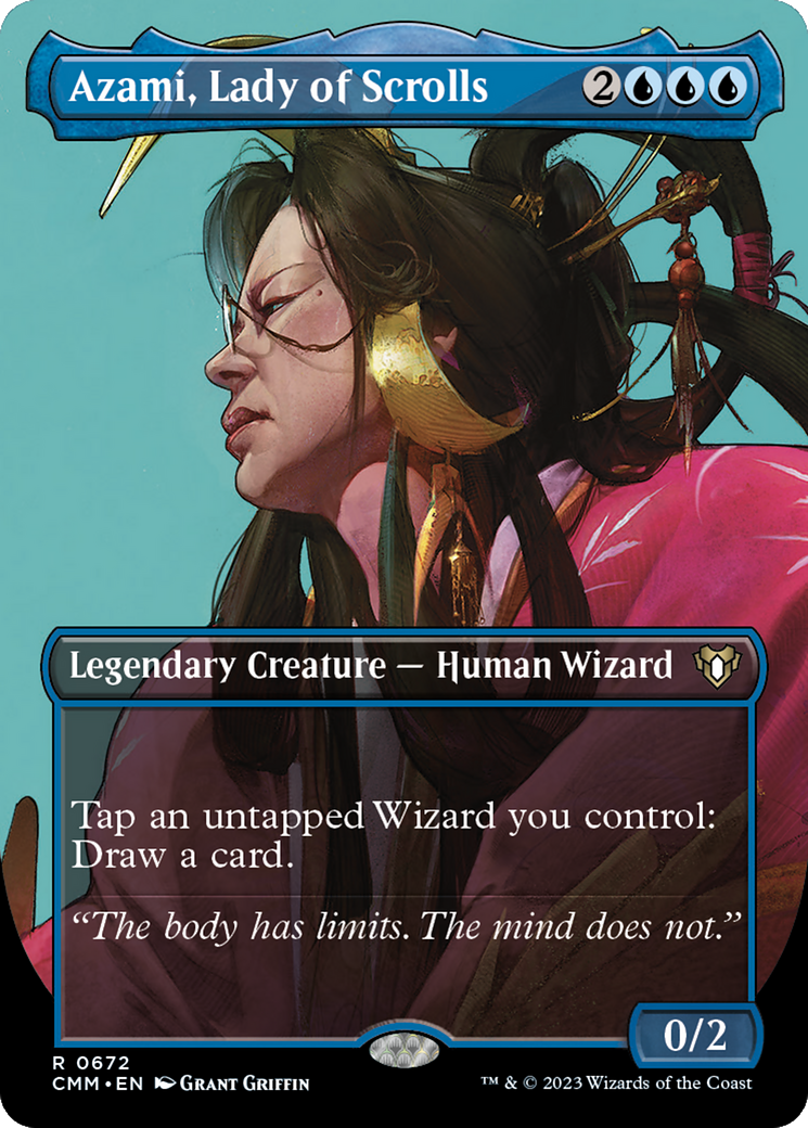 Azami, Lady of Scrolls (Borderless Profile) [Commander Masters]-1