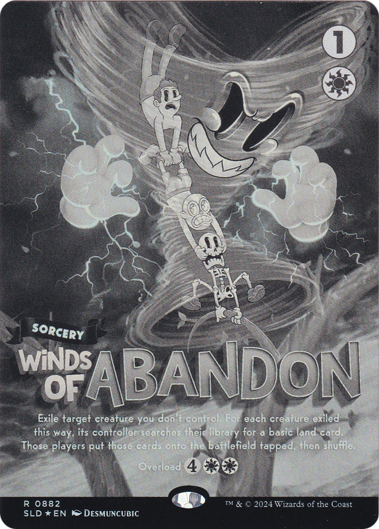 Winds of Abandon (Black & White Foil) (SLD-882) - Secret Lair Drop (Borderless) Foil-1